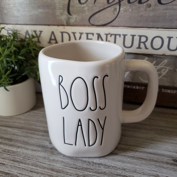 rae dunn girl boss mug